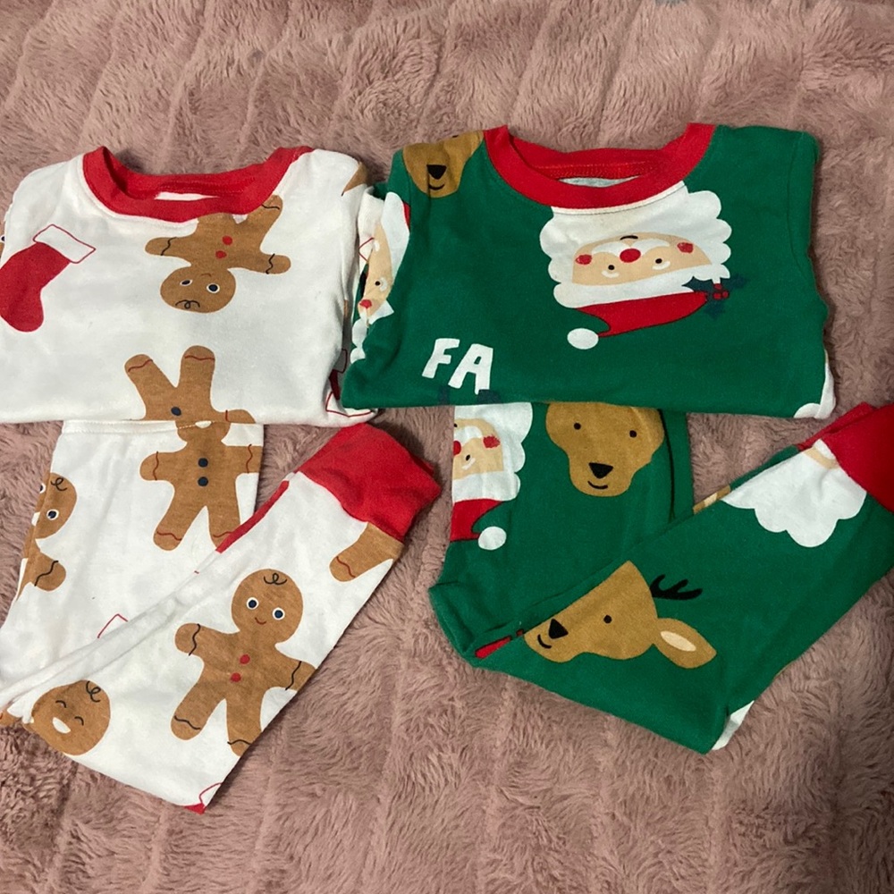 2 pair of baby pjs